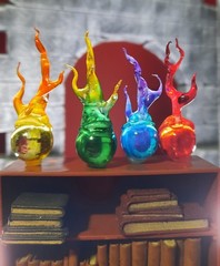 Magic Orbs Flame Hand Made Mythic Legions Fantasy NECA Savage Crucible D & D