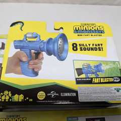 Illumination Minions Monsters Sound Stage Playsets & Mini Fart Blaster Lot of 4
