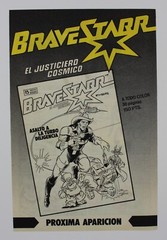 1988 BRAVESTARR Spanish Comic-Book Ad 10″ x 6.5″ (25 x 16.5 cm.) Thunder Stick