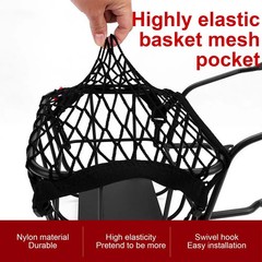 Motorcycle Cargo Net Polyester High Elastic Cargo Net with 4 Adjustable Hooks