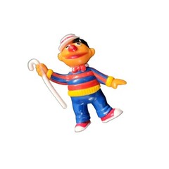 Vintage Sesame Street Ernie Tap Dancing pvc Figure 2.5 inch