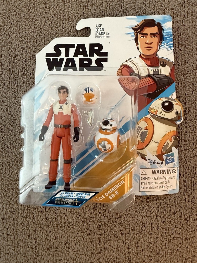 STAR WARS POE DAMERON & BB-8 2018 STAR WARS RESISTANCE SERIES 3.75″ FIGURE SET