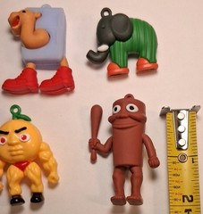24 Pcs Brand New Italian Brainrot Silicone Figures…Most are 2″…Some 1.5″