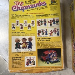 1983 Ideal Alvin And The Chipmunks Plush Toy Outfits 10” Lot Of 4 New Fast Ship