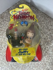2001 Jimmy Neutron Boy Genius Heli-Pack Figure Mattel Nickelodeon NIP