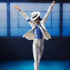 14Cm Michael Jackson White Clothes Moon Walk Action Figures Joint Model Desktop