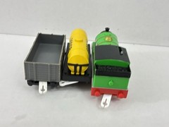 Tomy Thomas Plarail Percy with Sodor Fuel Tanker and Troublesome Truck