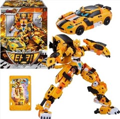 Metal Cardbot W Tachy Action Figure Car to Robot Transformation w/ Metal Card