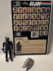 1985 Snake Eyes & Timber Wolf with File Card with full backcard GI Joe Figure