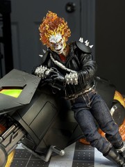 CUSTOM (PAINTED) ML Ghost Rider Headsculpt Yelling (READ DESCRIPTION)