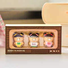 Kakao Friends Choonsik Naughty Mini Figure 3pcs Set – Retro TV Edition