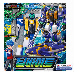 [SAMG] Metal Cardbot S Deep Bite Shark Submarine Transforming Robot Figure 2025