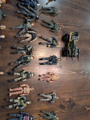 Toy Army Soldier Lot Gi Joe, Other Action Figures, Large Lot, 52 Soldiers