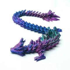 16.14inch 3D Printed Dragon Model,Articulated Animals figure,Toys Home Decor