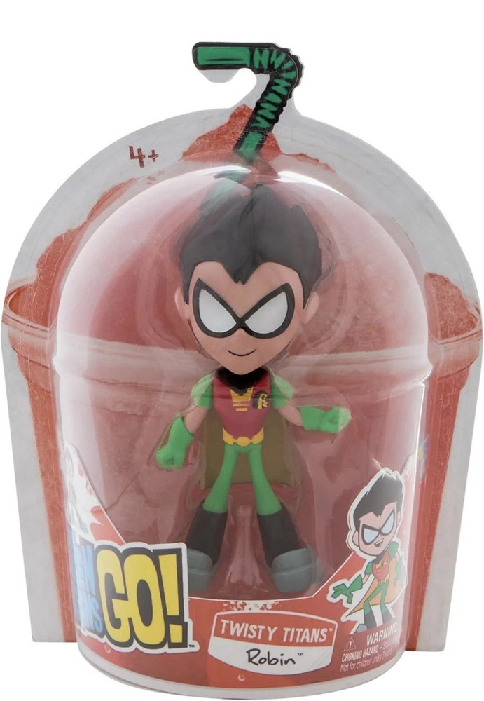 DC Comics Teen Titans GO! Twisty Robin Flexible 6″ Action Figure Dent In Bubble