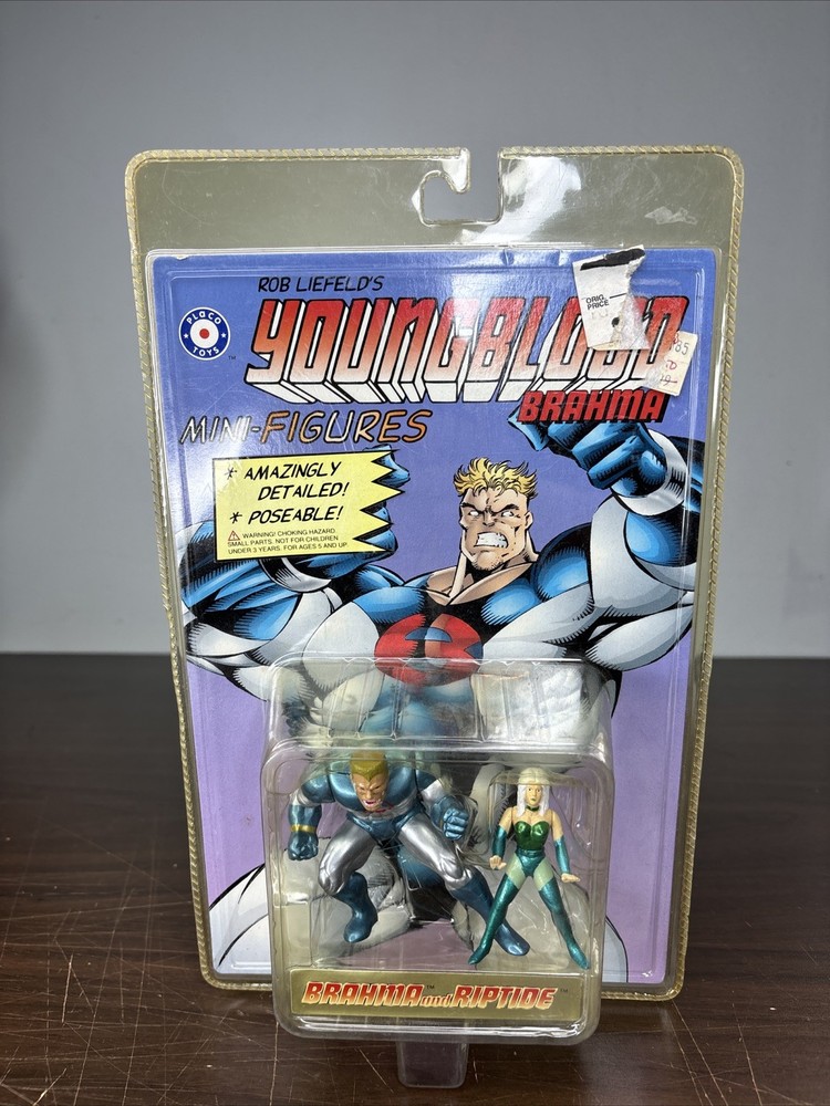 Youngblood Brahma & Riptide Mini Figures – New In Package – 1995 Placo Toys