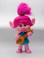 Trolls Poppy Doll Singing Guitar Hasbro DreamWorks Girls Just Wanna 11” tall B