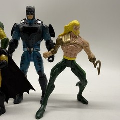DC Comics Batman & Aquaman Action Figures Lot Of 4 Mixed Bundle Toys