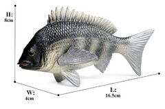 16.5cm Tilapia Fish PVC Toy Ocean Sea Animal Figure Kids Gift