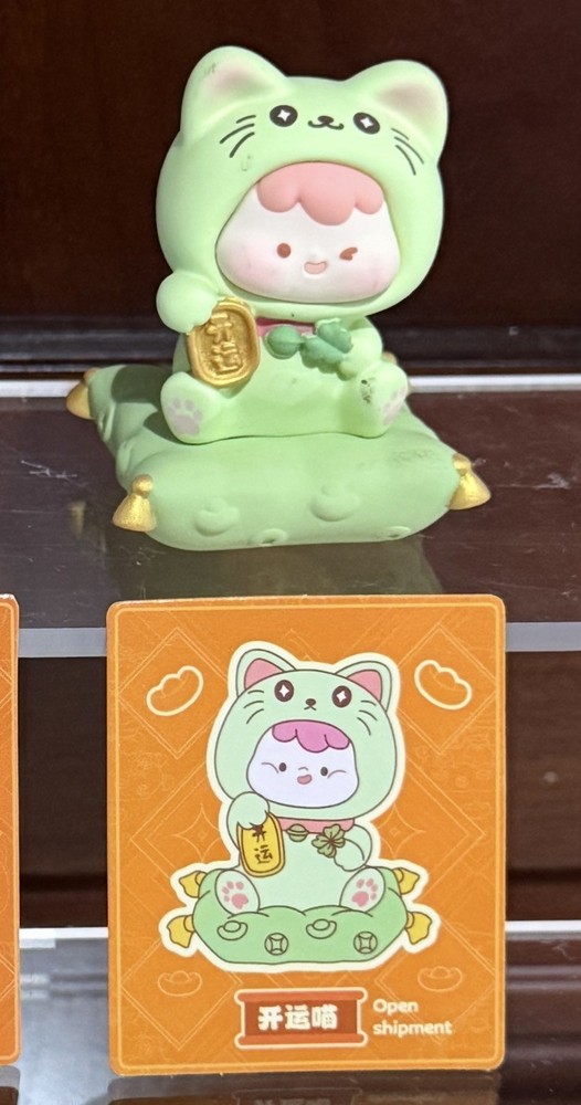ZaiZai Miaoyun Lucky Cat Meow – Lucky Meow (green) 🇺🇸