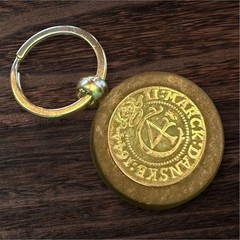 Denmark Coin Keychain 40mm – Name Jehovas