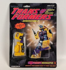 1994 Hasbro Transformers G2 Vintage Decepticon Mixmaster Constructicon Yellow
