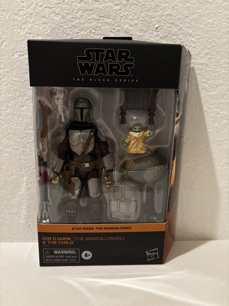 Star Wars Black Series The Mandalorian Din Djarin and The Child (Grogu) LOT E