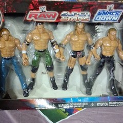 WWE Superstars RAW & SmackDown 4-Figure Action Figure Set Boxed