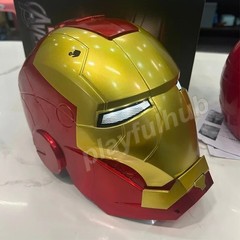 Iron Man MK5 Gold Helmet | Electric Opening & Closing Mask | LED Light Cosplay