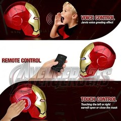 AUTOKING Iron Man MK5 1:1 Helmet Wearable Voice-control Mask Halloween Cosplay