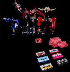 Set 6 Transformers Soundwave Cassette Rumble Laserbeak Ravage Frenzy Mindwipe