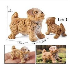 3.5cm Mini Dog PVC Toy Wild Animal Figure Doll Kids Gift