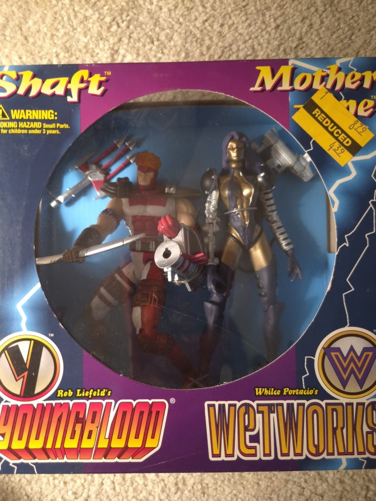McFarlane Toys Youngblood Shaft & Mother One Action Figure Set Series 1 1995