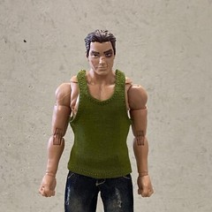MO-TBTK-GN: 1/12 green tank top for Mezco, Marvel Legend Slim body