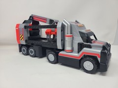 Rare Paw Patrol Big Truck Pups Al Deluxe Big Truck Set w/2 Beams And Log