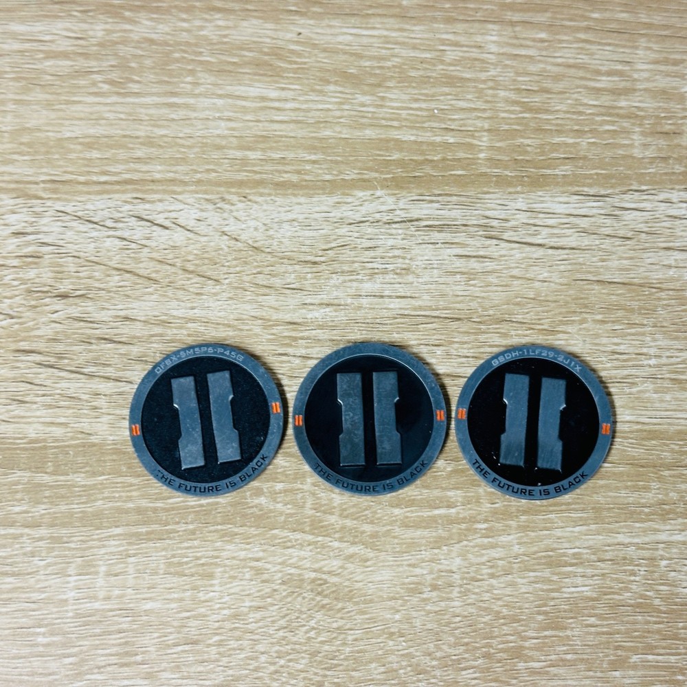 Call of Duty Black Ops II 2 Challenge Coin Tokens x3