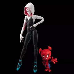 1:12 Action Figure Model Toys Across The Spider-Verse Spider-Gwen & Spider-Ham