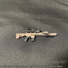 Premium Painted 1/18 Scale Weapon Gun Model For 3.75″ Aciton Figure