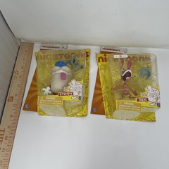 2012 Jazwares Nickelodeon’s Nicktoons Ren & Stimpy Figure Set New Box Damage