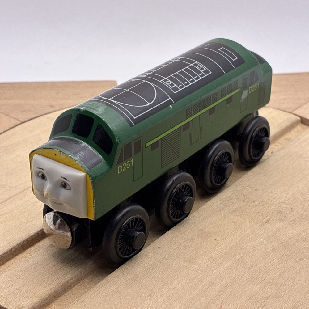 Thomas Wooden Railway Green D261 The Diesel Train Vintage 1997 Britt Allcroft