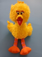Sesame Street Big Bird, Grover, Bert, Ernie & Baby Kermit 14 In Plush Lot Cute