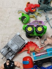 Mixed Boys Lot of Vintage and Modern Toys and Action Figures 50+ Pieces Extras