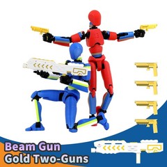 5-Pack Titan 13 Action Figure, 3D Printed Multi-Colored T Dummy 13
