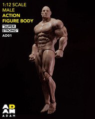 US MUFF TOYS ADAM 1/12 Pale Joint Flexible Head Male Action Figure Body Doll