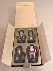 Sideshow UNIVERSAL MONSTERS Little Big Heads Retailer Holiday Gift Set Rare MIB