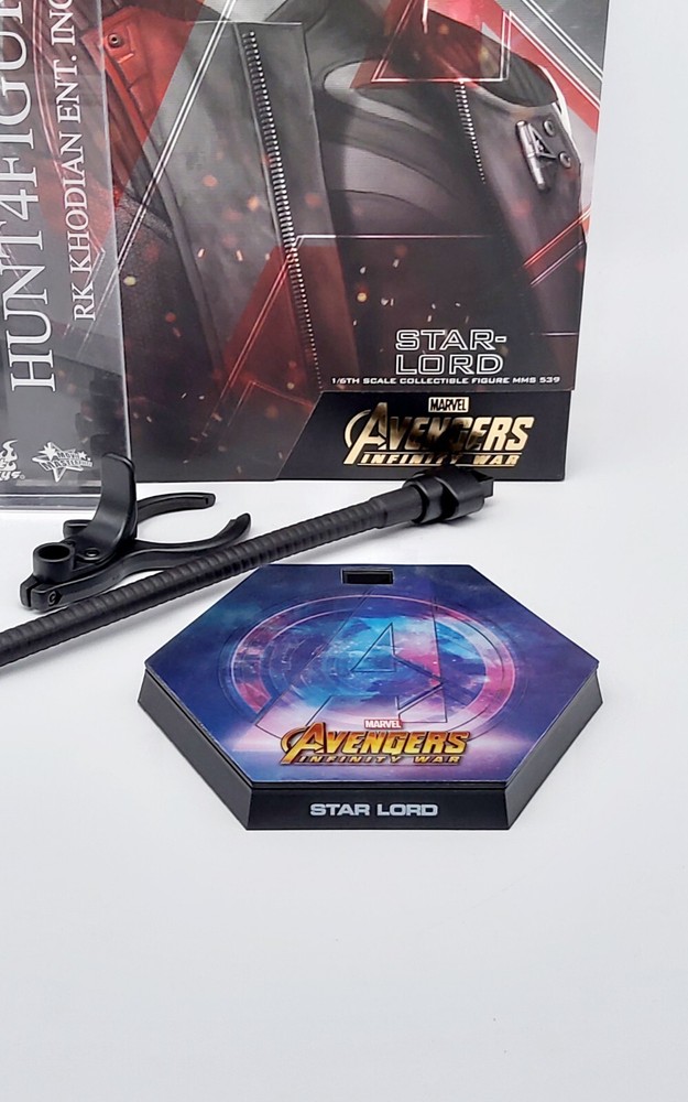 Hot Toys MMS539 Star-Lord 1/6 Action Figure’s base Stand Only No Background READ