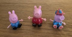 Official Peppa Pig 5 Figure Lot George Edmond Elephant Suzy Sheep ABD Ltd 2.5″