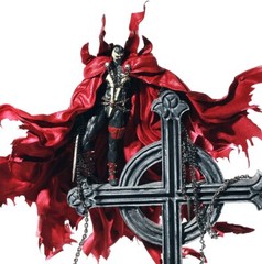 SP-C-SPN-L: Ultimate XL Wired cape & Metal Chain x 2 for McFarlane Spawn