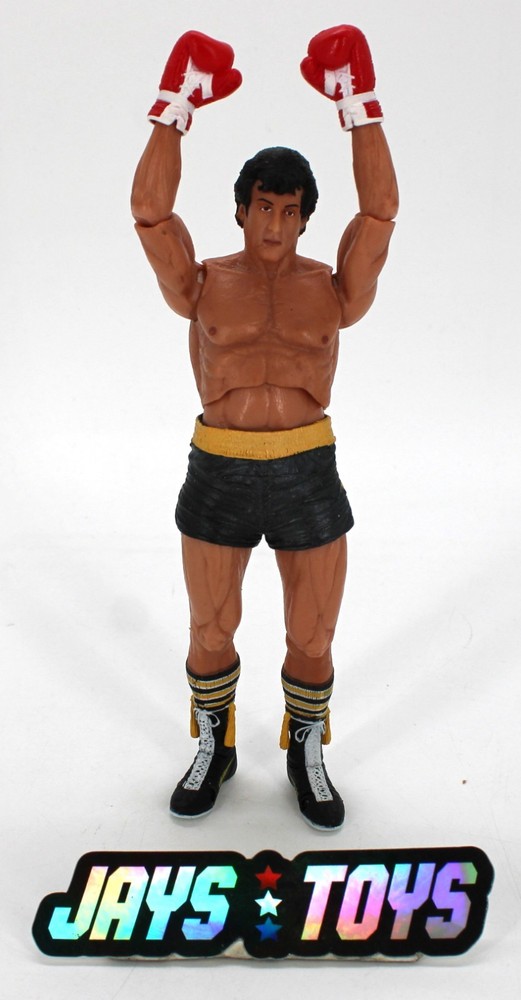 NECA Rocky III 3 Rocky Balboa Black Trunks Figure