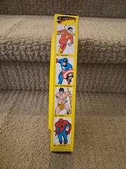 Mego Superman, Vintage 1972 Rare 4 Panel Box. Beautiful Mint Mego Superman.
